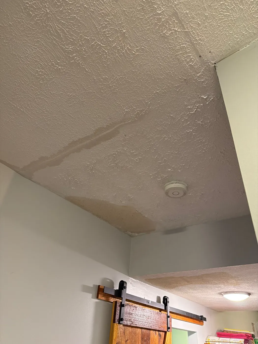 Moisture meter reading on drywall in Heritage Park water loss